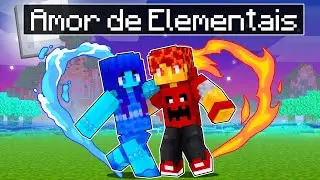 O AMOR entre ELEMENTAIS no Minecraft