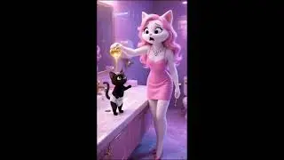 You won't believe what this black nurse cat does part 2#shorts #short #realstory #catshorts