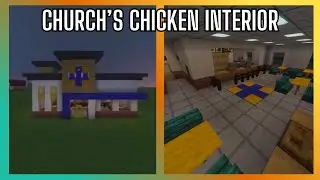 Как сделать интерьер для Church's Chicken! (Учебное пособие по Minecraft)