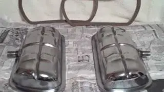 Vw Volkswagen Chrome Valve Covers used 1600 Porsche Bug Beetle Type 1 Dual Port