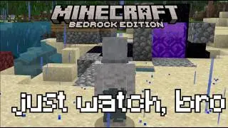10 минут игры в Minecraft Bedrock