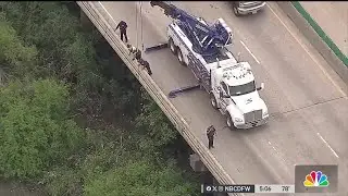 Car falls into Trinity River in Dallas | NBC DFW