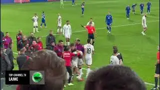 Top Channel/ Manajt &ldquo;nuk i trembet syri&rdquo;, b&euml;n shqiponj&euml;s n&euml; mes t&euml; stadiumit pas golit! Festa kuqezi