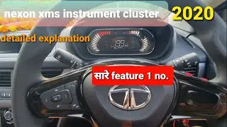 Tata Nexon Xms Instrument Cluster (all features detailed explained)!!!