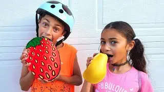 ВЕСЕЛЕ ПРИЧЕ о чекању у реду и воћни изазов 🍉🎈 са Хајди и Зиданом