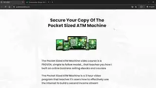Pocket Sized ATM Machine Review - Legit Income System