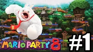 Supermask Plays: Mario Party 8 - DK'S Treetop Temple #1 - Swinging Into The Jungle!