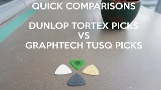 Quick Comparisons: Dunlop Tortex Triangle VS Graphtech TUSQ Bi Angle Guitar Picks