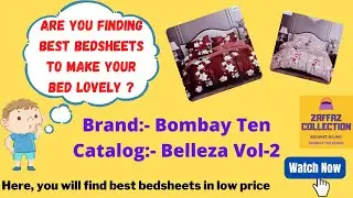Belleza |New Brand Bombay Ten |Best Bed sheets available with best quality in low price at ZAFFAZ
