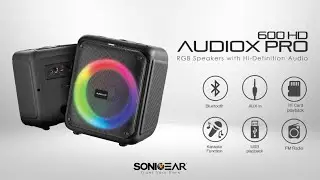 SONICGEAR | AUDIOX PRO 600HD | PORTABLE BLUETOOTH SPEAKER WITH PHONE DOCKING
