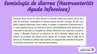 semiologia diarre