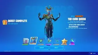 All Cube Queen Quest Challenges in Fortnite - How to Unlock The Cube Queen, Styles, Pickaxe, Glider