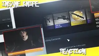 INSANE BOWIE KNIFE REACTION (CS:GO CASE OPENING)