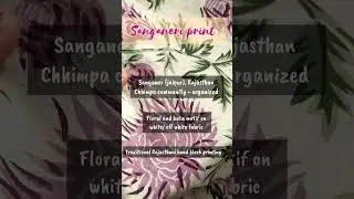 basic knowledge of sanganeri print #ytshorts #shorts #print