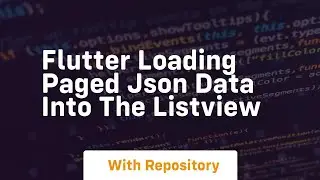 Flutter loading paged json data into the listview