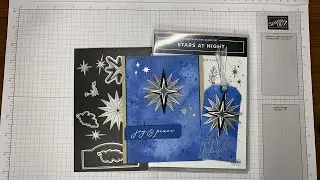 Stampin&rsquo; Up! Stars At Night Christmas Card And Tag Tutorial