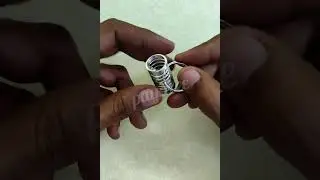 Ring Spring Metal wire Puzzle Solution | Puzzle 1 of 16