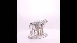 Beautiful Metal Cow Statue with Calves | Symbol of Love & Prosperity  #divinedecor #homedecor  #diy