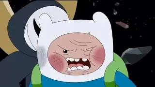 Finn gets beaten up- Adventure Time distant lands together again