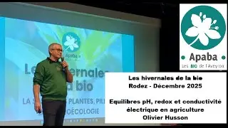 Equilibres pH, redox et conductivit&eacute; &eacute;lectrique en agriculture - Olivier Husson