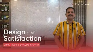 A Modern 3BHK Home Interior by CustomFurnish | Chandanagar
