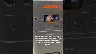 Jackery 5000 Plus down!! Sad to see this. It&rsquo;s only 3 months old!!! #Jackery #Jackery5000