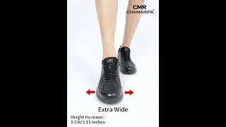 CHAMARIPA 8CM Height Increasing Wide Fit Shoes