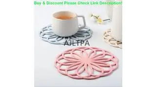 100pcs/lot Placemat Coaster Flower Design Kitchen Hollow Casserole Pad Anti-hot Mat Placemat Dinin