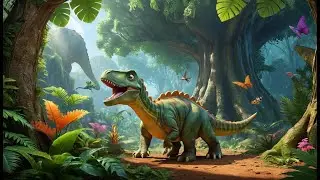 Row Row Your Dinosaur | Dinosaur Boat Ride Song for Kids | Fun Sing-Along Adventure