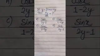 a differential calculus question||#maths #mathematics #education