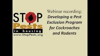 Developing a pest exclusion program for cockroaches and rodents