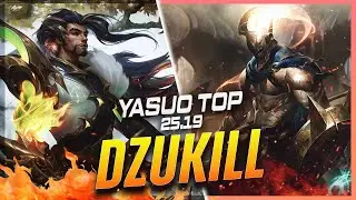 Dzukill - Yasuo vs Pantheon TOP Patch 25.19 - Yasuo Gameplay