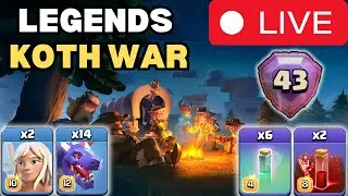 #Live Legend Attacks in the top 50 then KOTH and a FW, let's get it! #coclive #live