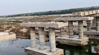 INDIAN RAILWAYS - Longest New Railway Bridge Construction in Telangana - Ajith Rail World