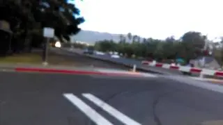 Up 5264 shuttle going through pleasanton