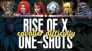 Rise of X - One-Shots of Every Boss (Cavalier Difficulty) | Marvel Contest of Champions
