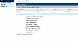 Printing a document module