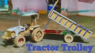 Cardboard ka Tractor Trolley kaise banaen || How to make clay tractor || How to make tractor||Video 