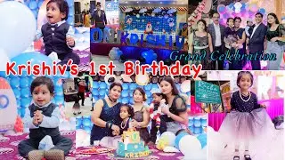 Space Theme Birthday Party🎂| Krishiv's 1st | Grand Celebration | Astronaut 10/11/22 | (4K Video)