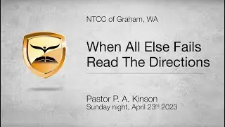 When All Else Fails, Read The Directions | 2 Samuel 6:13 | Pastor P. A. Kinson
