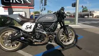 2018 Ducati Scrambler Cafe Racer / Walk Around / Start Up / Sound Clip