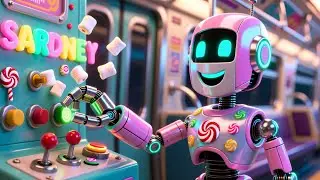 CandyBot ABC Train 🍬🚂🔤 | Alphabet Song for Kids | Playful Nursery Rhyme