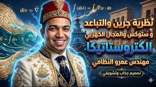 نظرية جرين والتباعد وستوكس والمجال الكهربي  الكتروستاتيكا تالتة تربية ع ر جنوب الوادى حصة 1 جزء 2