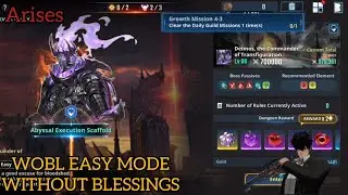 WOBL Jinwo Vs Abssal Execution Scaffold full stage fight {Solo leveling Arises}