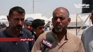 مئات النازحين يعانون من غياب الخدمات في مخيم التحرير في الحبانية