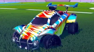 The Cyber Tiger Rocket Pass Decal Is Eh Kinda Clean Looking - Rocket League Gameplay