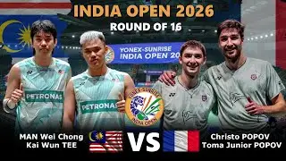 MAN Wei Chong / Kai Wun TEE vs Christo POPOV / Toma Junior POPOV | India Open 2026 Badminton