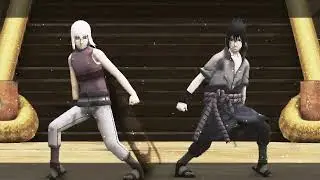 (MMD NARUTO) BURNT RICE SUIGETSU ,SASUKE