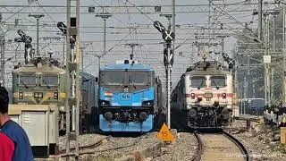 Dangerous High Speed Trains Crossing Railroad Crossings | Indian Railways