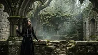 Gothic Forest Monastery - Medieval Dark Academia Ambient With Rainfall